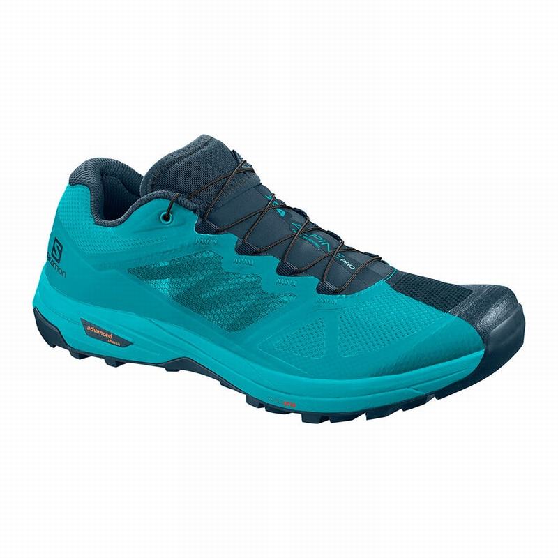 SALOMON UK X ALPINE W /PRO - Womens Hiking Shoes Turquoise/Blue,VYXQ96845